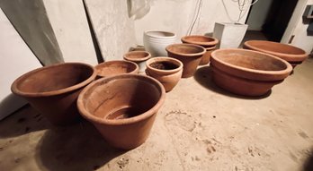 Collection Of Medium Terra Cotta Pots