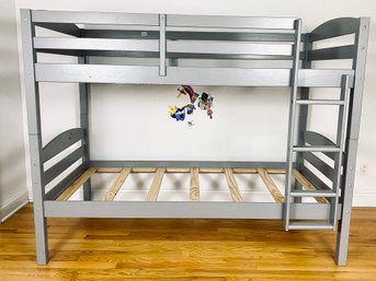 Grey Painted Bunkbed - Shows Signs Of Wear (no Mattress)