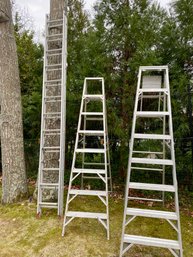 Set Of 3 Werner Ladders - 2 Step And 1 Extension