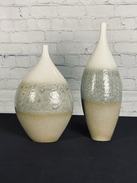 Pair Of Global Views Ceramic Vases