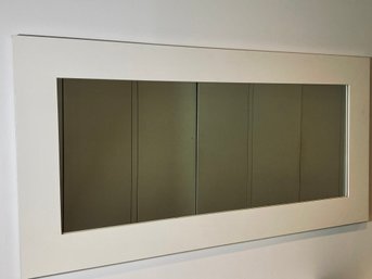 Large Framed White Wall Mirror