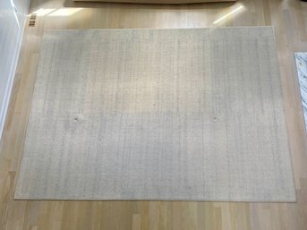 Custom Area Rug - Off-white And Blue, 9' By 12'