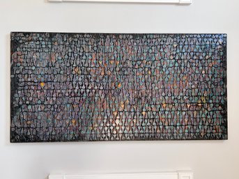 Large Scale Signed Gavin Zeigler 'Carter's Keys' - Acrylic, Keys And Mixed Media On Wood Panel