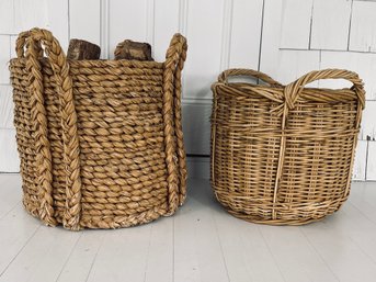 Wicker Firewood Basket