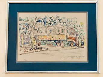Paul Signac Signed, Framed Print #133/250 'Le Maison De Van Gogh'