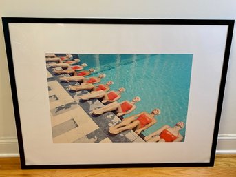 Framed Unsigned Print Of Ladies Swim Team