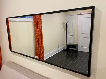 Black Wood Framed Wall Mirror - IKEA Stave