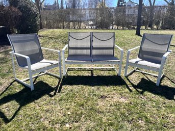Set Of Castelle Patio Chairs & Loveseat