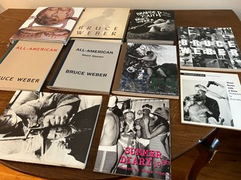 Collection Of Bruce Weber Coffee Table Books And All-American Family Albums