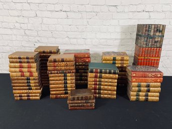 Collection Of Approximately 50 Antique Books & Three Metal Book Boxes
