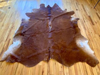Cowhide Rug - Brown And White