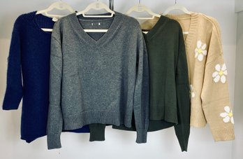 Collection Of 4 Women's Sweaters