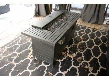 Black Propane Fire Table - With Outlets