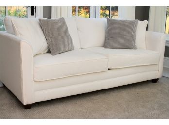 Pair Of White Couches - No Visible Label
