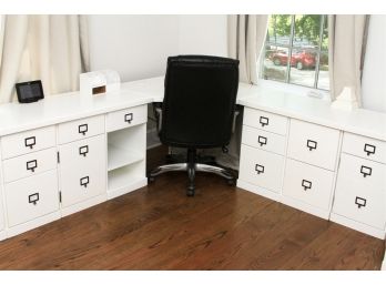Entire Painted White Wood Ballard Designs Office Suite