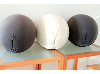 Baleri Italia - Tato Egg Seats - Set Of 3 - 2 Grey, 1 White (needs New Cover)