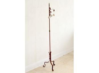 Painted Red Metal Sign Stand