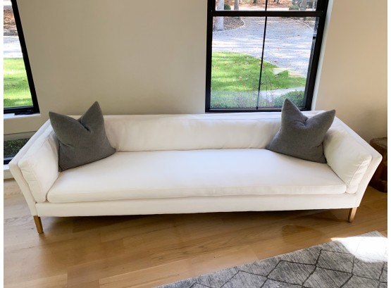 Restoration Hardware Sorensen Sofa - White Perennials Performance Textured Linen Weave