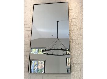 Large Modern Metal Framed Mirror