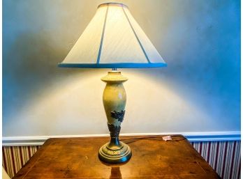 Brass And Cream Ceramic Table Lamp
