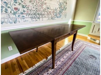 Wood Dining Table With 2 Hidden Leaves From Bloomingdales - Made In Italy