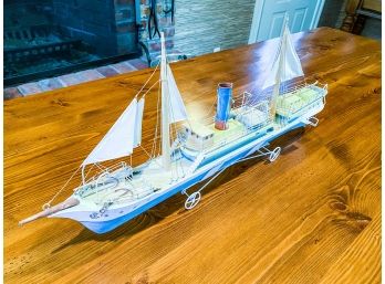 Model Ship Made Of Tin