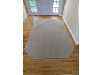 Pair Of Fabric Bound Rugs With 8 Sides - Sand Color