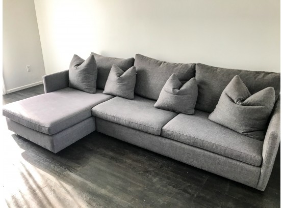Modern Low Couch With Chaise - ABC Carpet Cobble Hill - Down