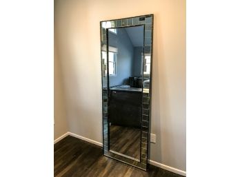 Black And Gold Standing Mirror