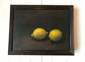 Painting Of Lemons On Canvas - Signed James Lee