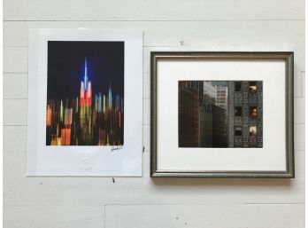 Pair Of New York City Photos - 1 Framed Signed Jason Schmidt And 1 Unframed