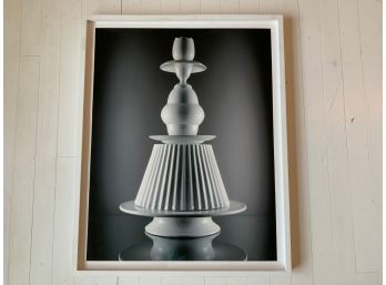 Framed Photo Of White Porcelain Pots - Coppi- Barbieri