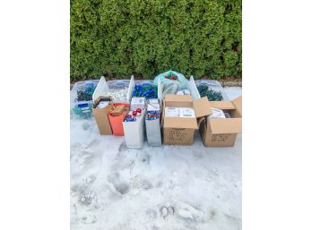 Lot Of Holiday Lights With Replacement Bulbs, Timers, Etc...