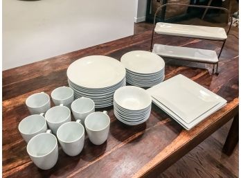 Set Of Pottery Barn Caterers Box White Dishes  Various Other White Dishes