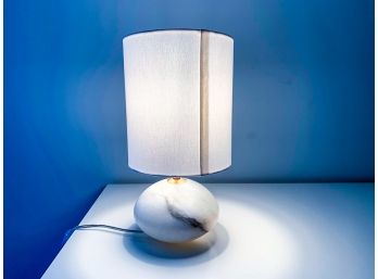 Small Round Marble Base Table Lamp