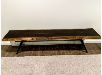 Jayson Home Elk Bench - Live Edge Wood With Metal Legs