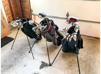 3 Bags Golf Clubs