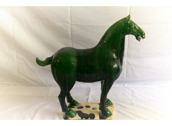 Green Horse Statue