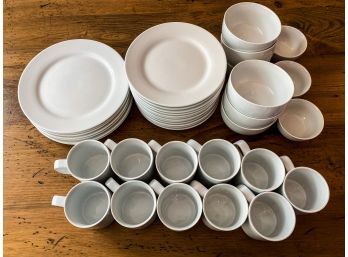 Set Of White Dishes From The Cellar - Whitewear