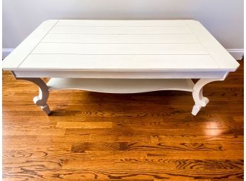 Cream Painted Wood Stanley Cocktail Table