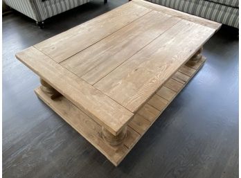 Restoration Hardware (style) Wood Coffee Table - 2 Levels