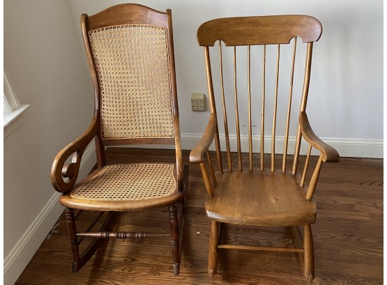 Pair Of Antique Rocking Chairs
