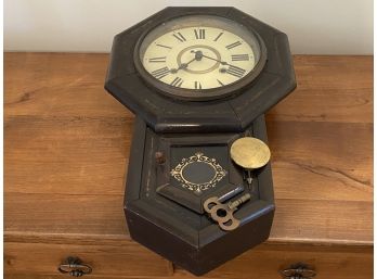 Antique Wall Clock Trademark S
