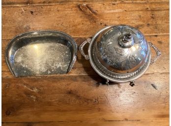 Lot Of 2 Pieces Silver Plate