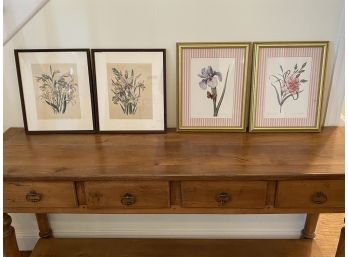 Collection Of 4 Framed Botanicals