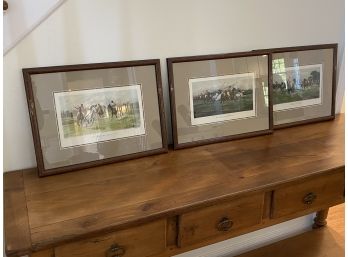 Lot Of 3 Framed Polo Prints