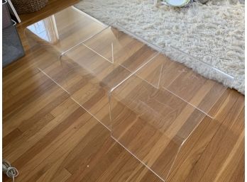 Set Of Vintage Lucite Nesting Tables - Purchased From John Salibello
