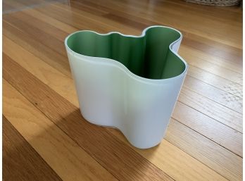 Alvar Aalto Vase - Green And White