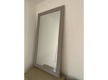 Large Painted Grey Wall Mirror