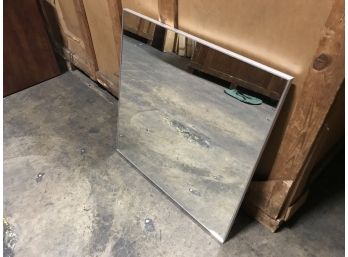 Metal Framed Square Wall Mirror
